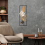 Wallity Palm Leaves Escultura de pared de metal Multicolor